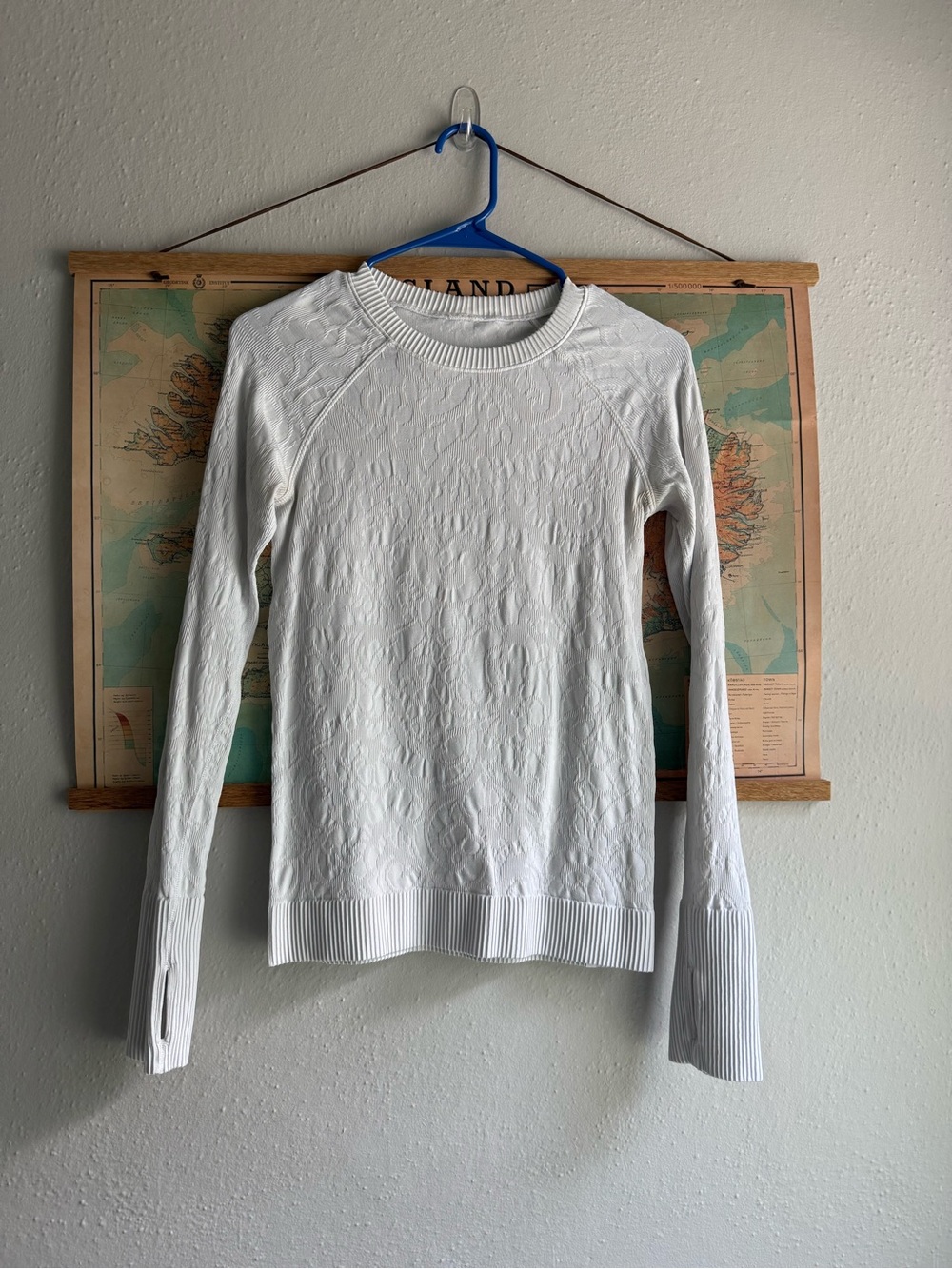 lululemon athletica White Long-Sleeve Textured Crew